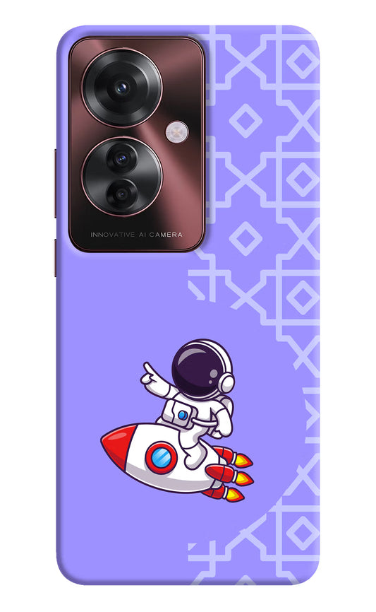 Cute Astronaut Oppo F25 Pro 5G Hard Case Back Cover by Casekaro
