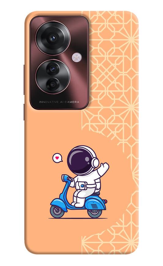 Cute Astronaut Riding Oppo F25 Pro 5G Hard Case Back Cover by Casekaro