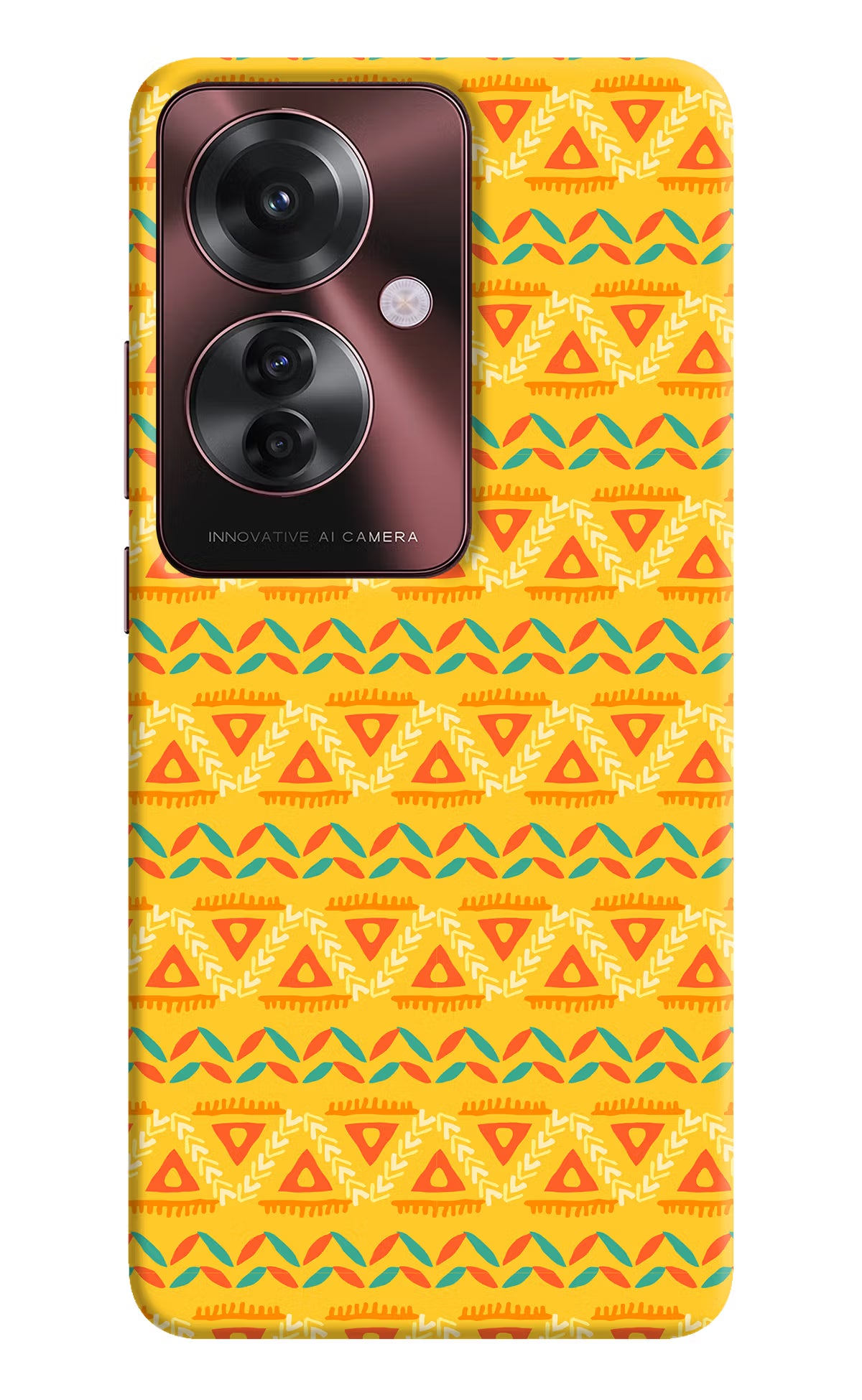 Tribal Pattern Oppo F25 Pro 5G Hard Case Back Cover by Casekaro