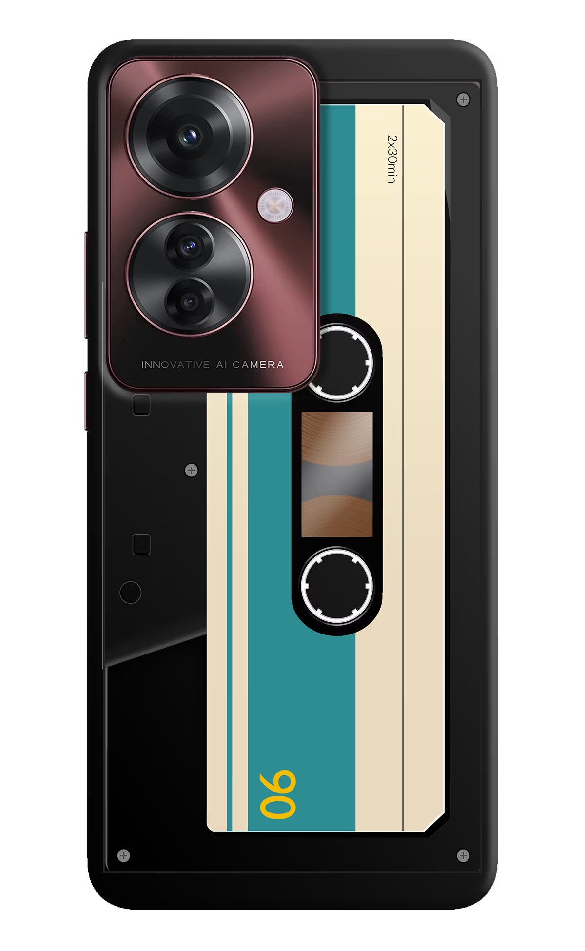 Cassette Oppo F25 Pro 5G Hard Case Back Cover by Casekaro