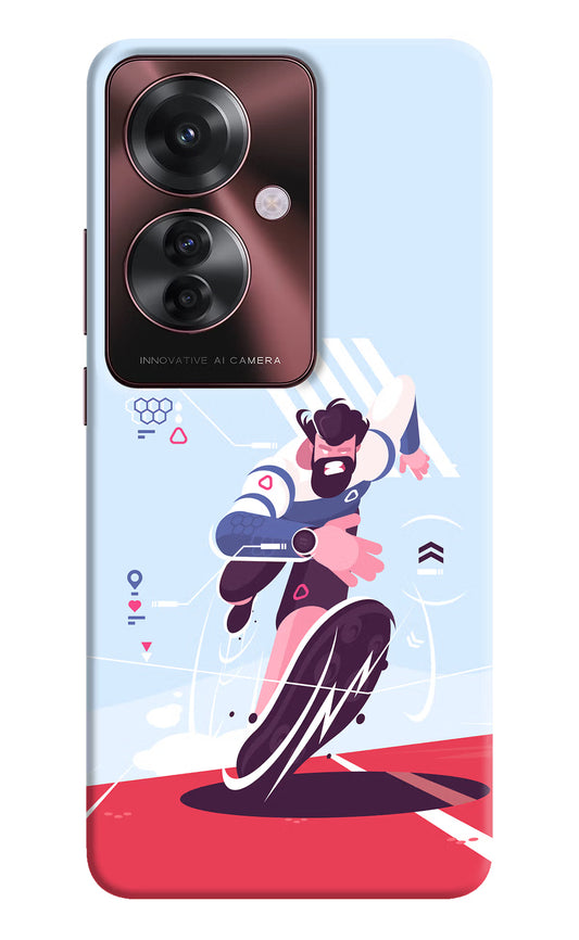 Run Pro Oppo F25 Pro 5G Hard Case Back Cover by Casekaro