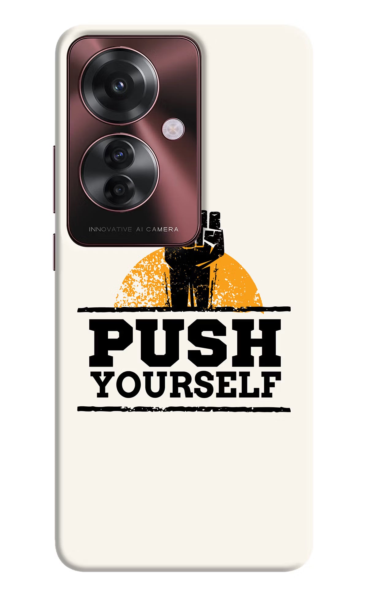 Push Yourself Oppo F25 Pro 5G Hard Case Back Cover by Casekaro