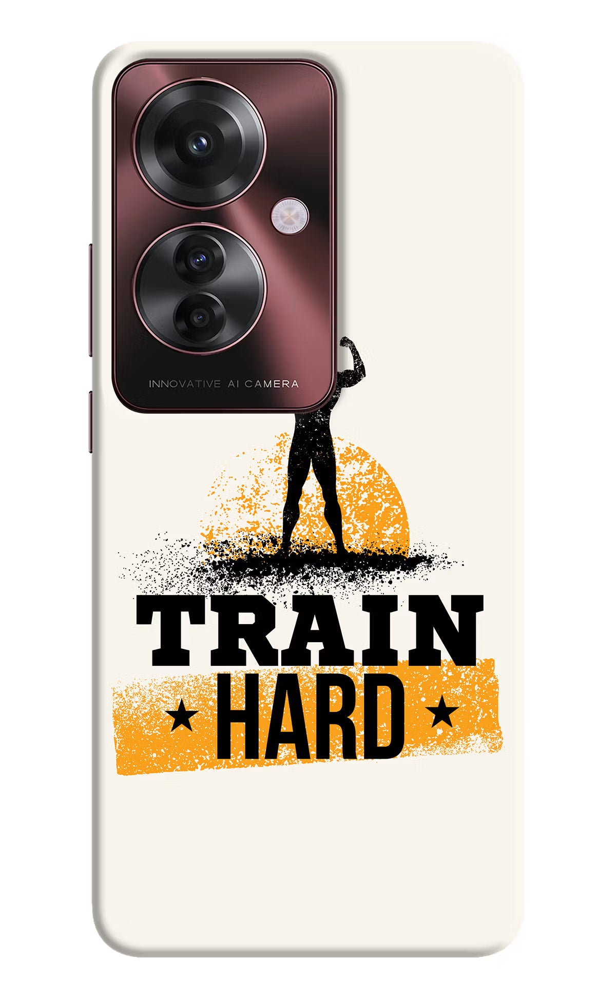 Train Hard Oppo F25 Pro 5G Hard Case Back Cover by Casekaro