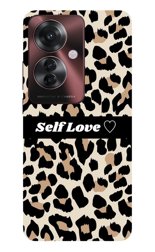 Leopard Print Self Love Oppo F25 Pro 5G Back Cover