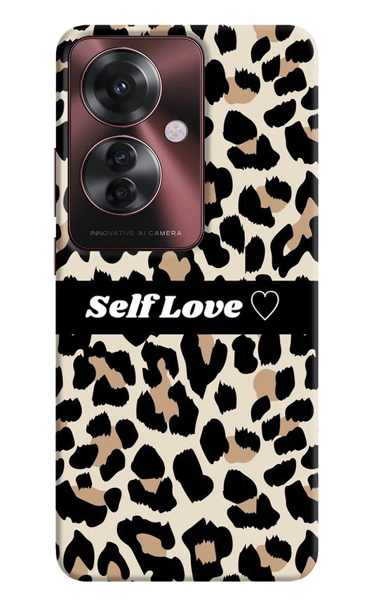 Leopard Print Self Love Oppo F25 Pro 5G Hard Case Back Cover by Casekaro