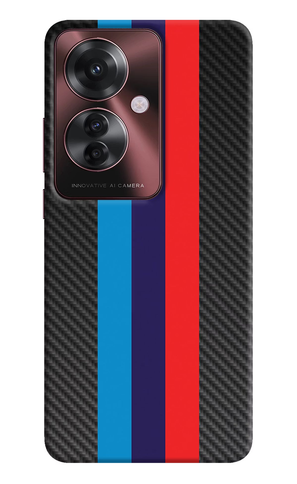 BMW Stripes Pattern Oppo F25 Pro 5G Hard Case Back Cover by Casekaro