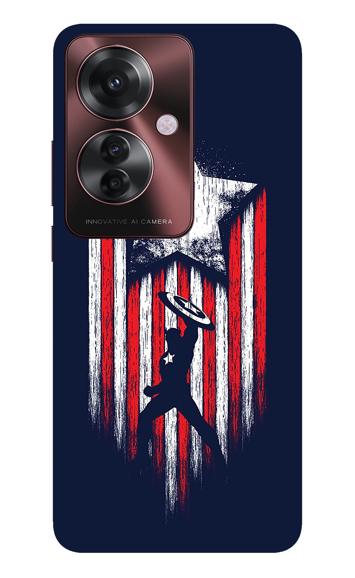 Captain America Marvel Art Oppo F25 Pro 5G Back Cover