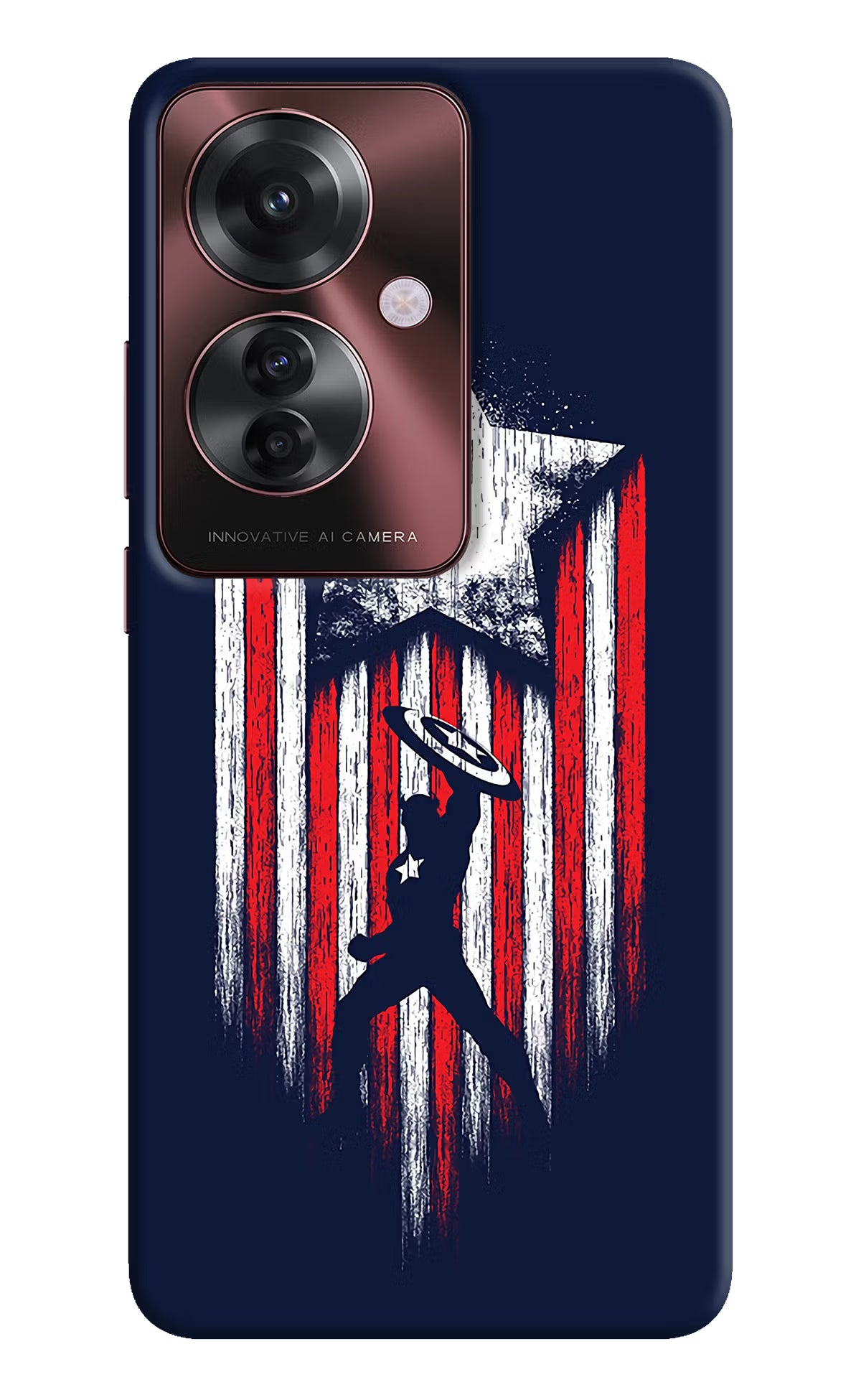 Captain America Marvel Art Oppo F25 Pro 5G Hard Case Back Cover by Casekaro