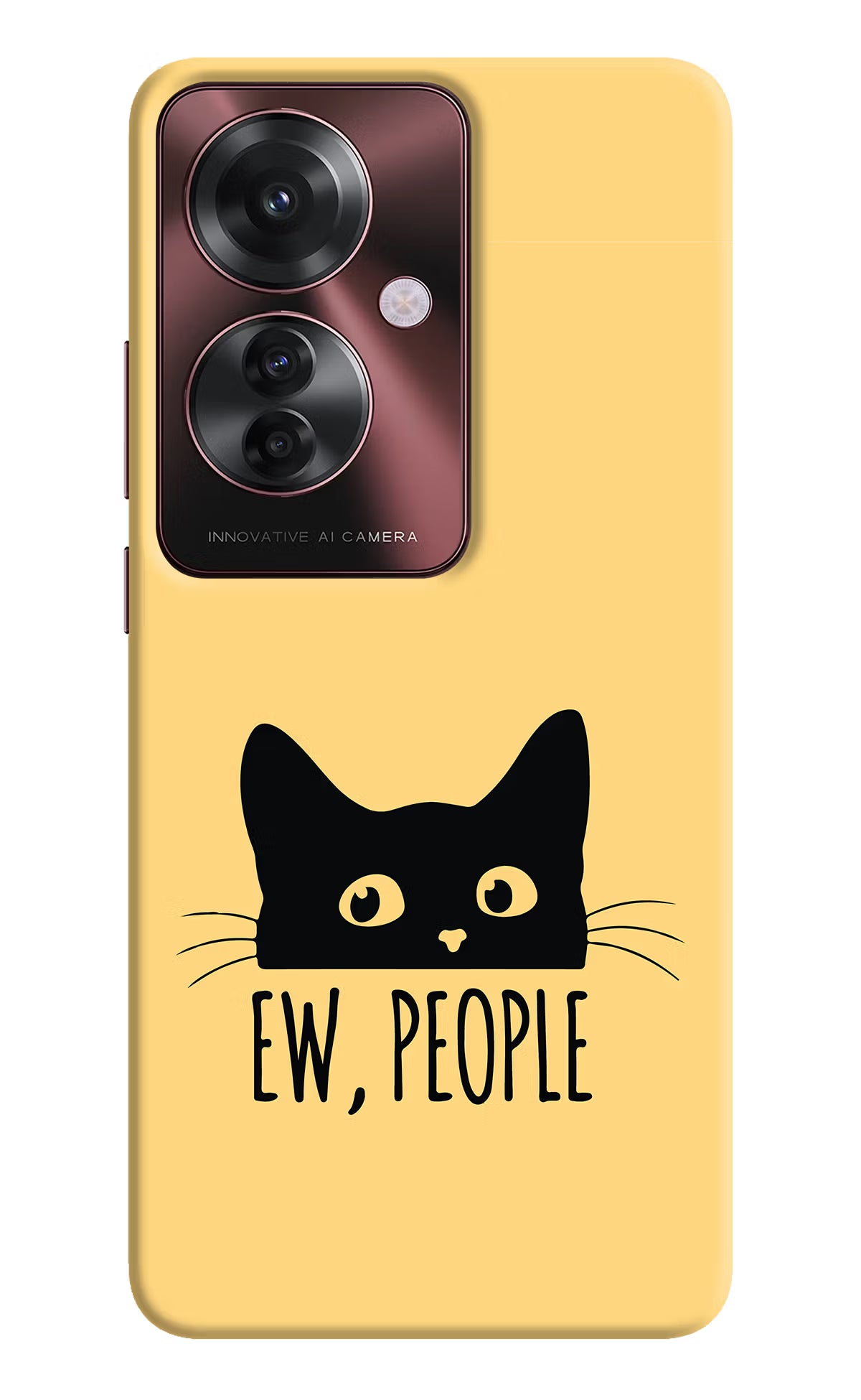 Ew People Catitude Oppo F25 Pro 5G Hard Case Back Cover by Casekaro