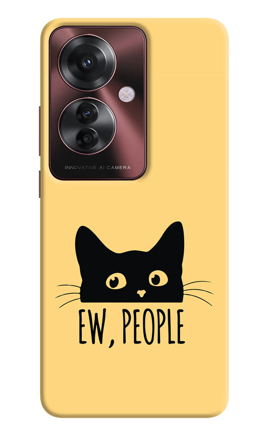 Ew People Catitude Oppo F25 Pro 5G Hard Case Back Cover by Casekaro