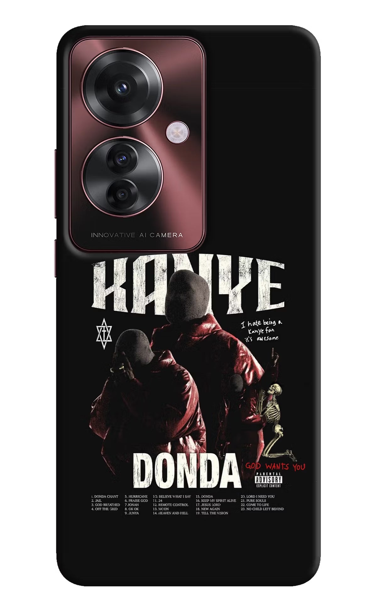 Donda Kanye West Oppo F25 Pro 5G Hard Case Back Cover by Casekaro