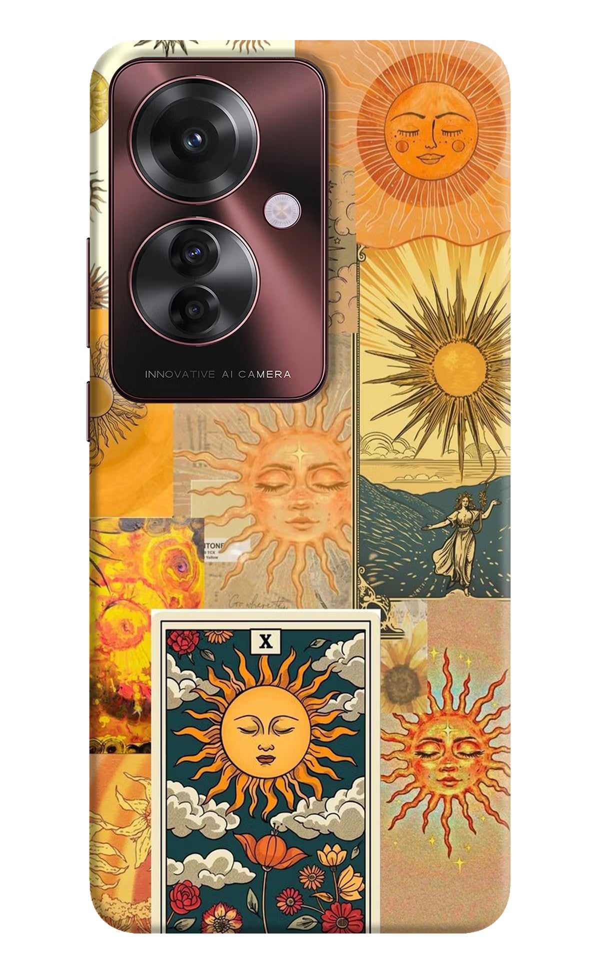 Sun Oppo F25 Pro 5G Hard Case Back Cover by Casekaro