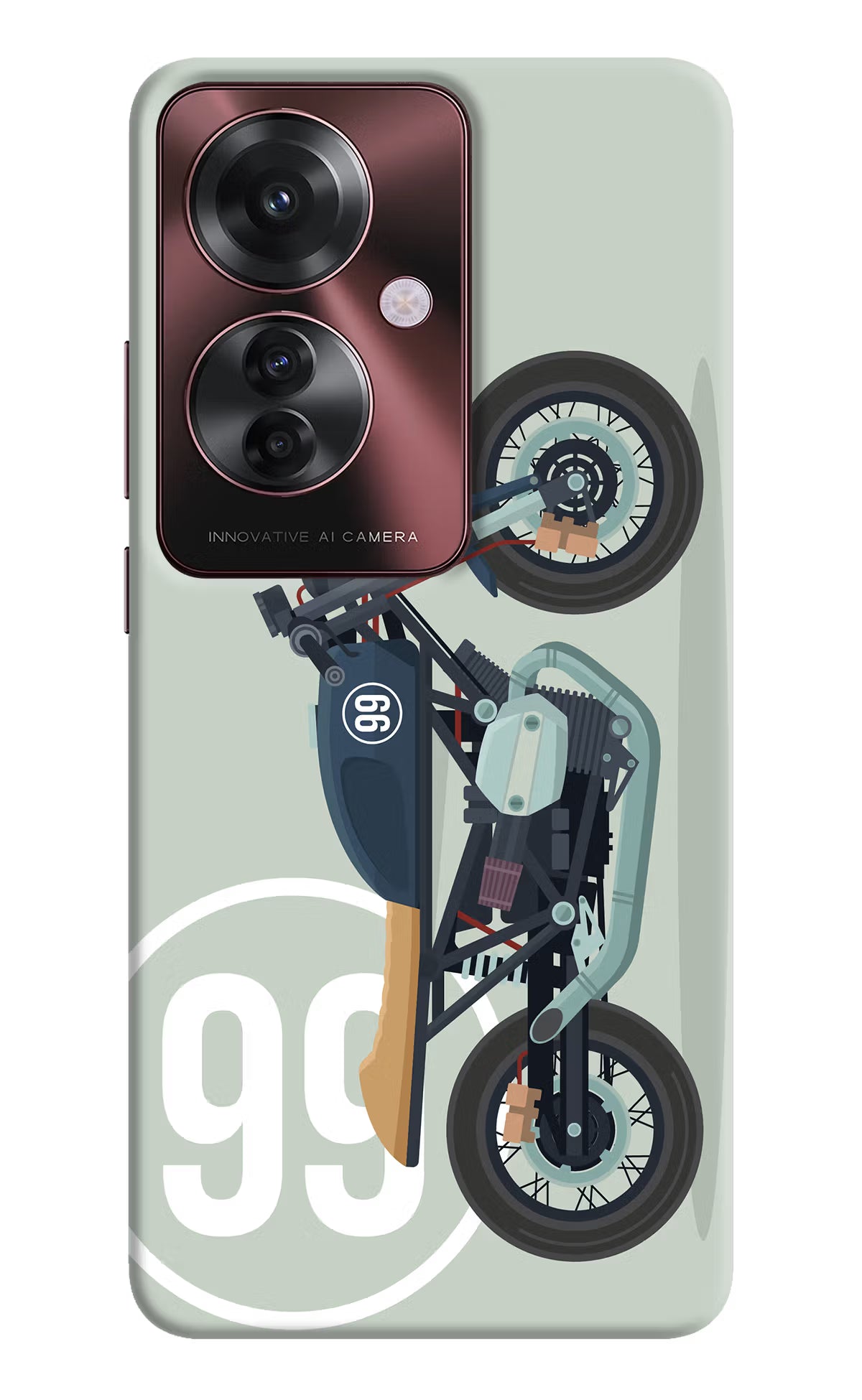 Classic Cafe Racer 99 Oppo F25 Pro 5G Hard Case Back Cover by Casekaro