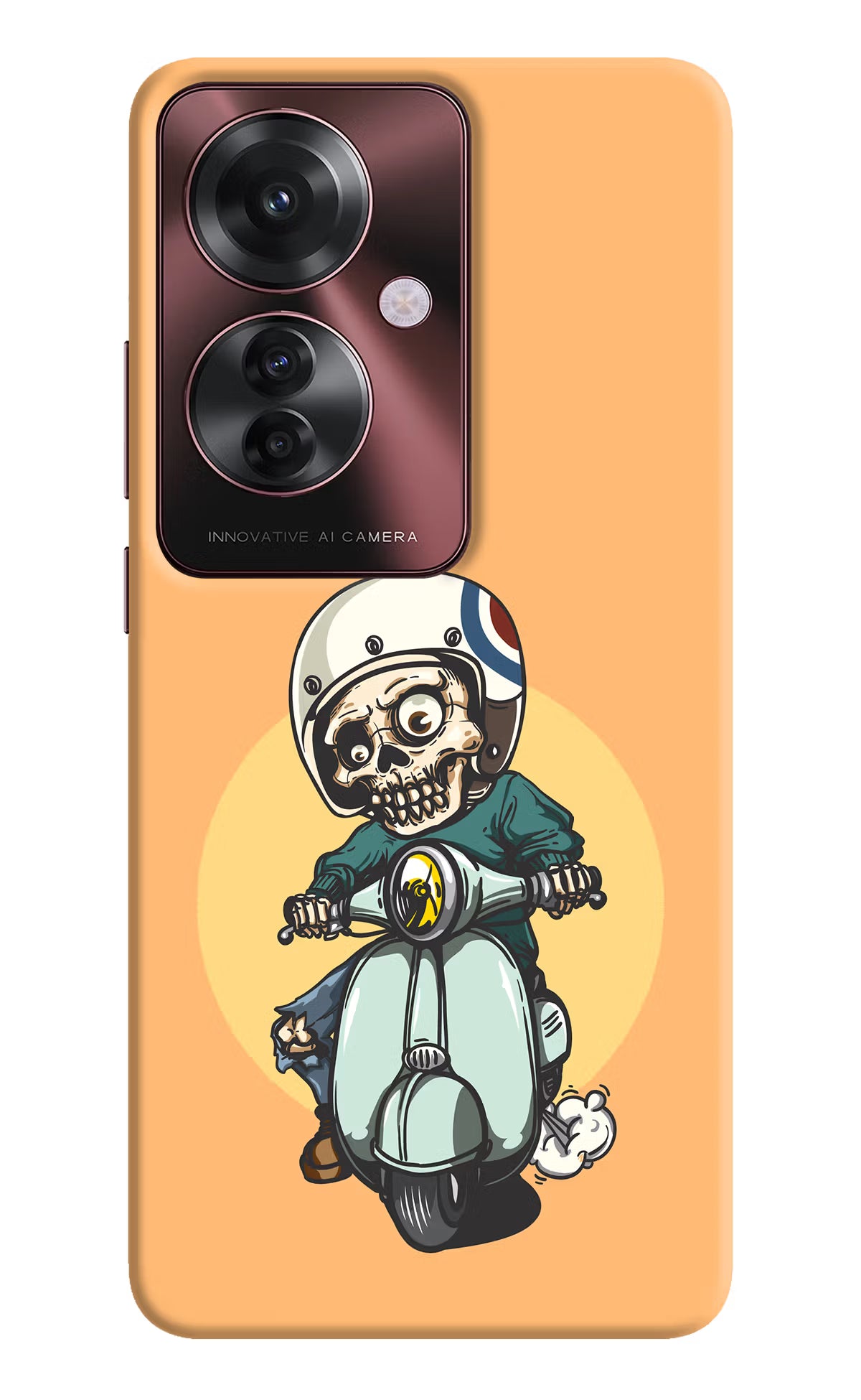 Undead Biker Oppo F25 Pro 5G Hard Case Back Cover by Casekaro