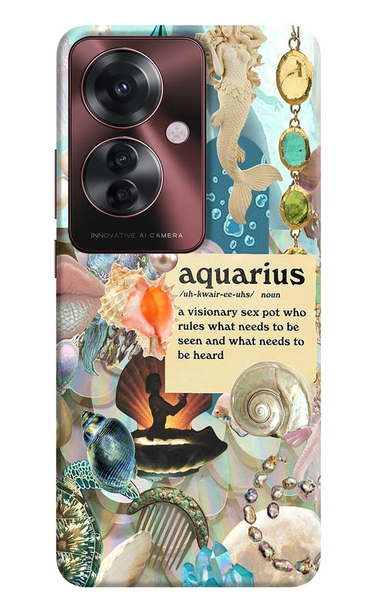 Aquarius Zodiac Oppo F25 Pro 5G Hard Case Back Cover by Casekaro