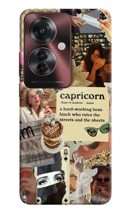 Capricorn Zodiac Oppo F25 Pro 5G Hard Case Back Cover by Casekaro