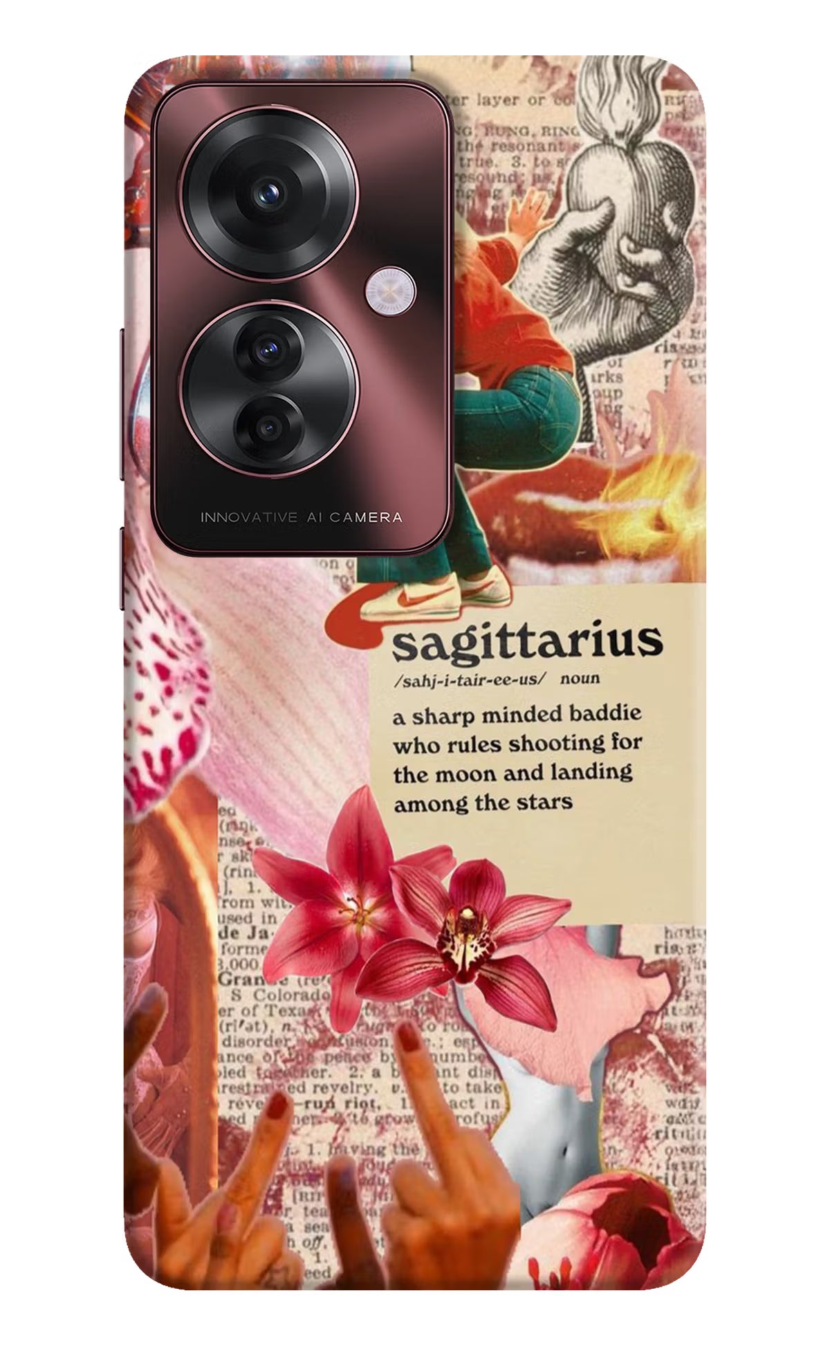 Sagittarius Zodiac Oppo F25 Pro 5G Hard Case Back Cover by Casekaro