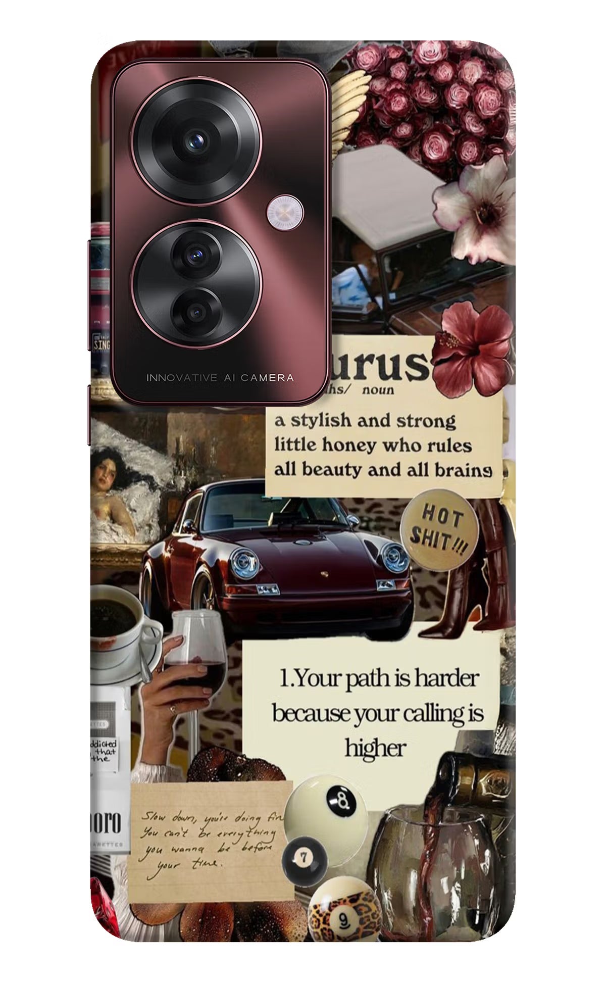 Taurus Zodiac Oppo F25 Pro 5G Hard Case Back Cover by Casekaro