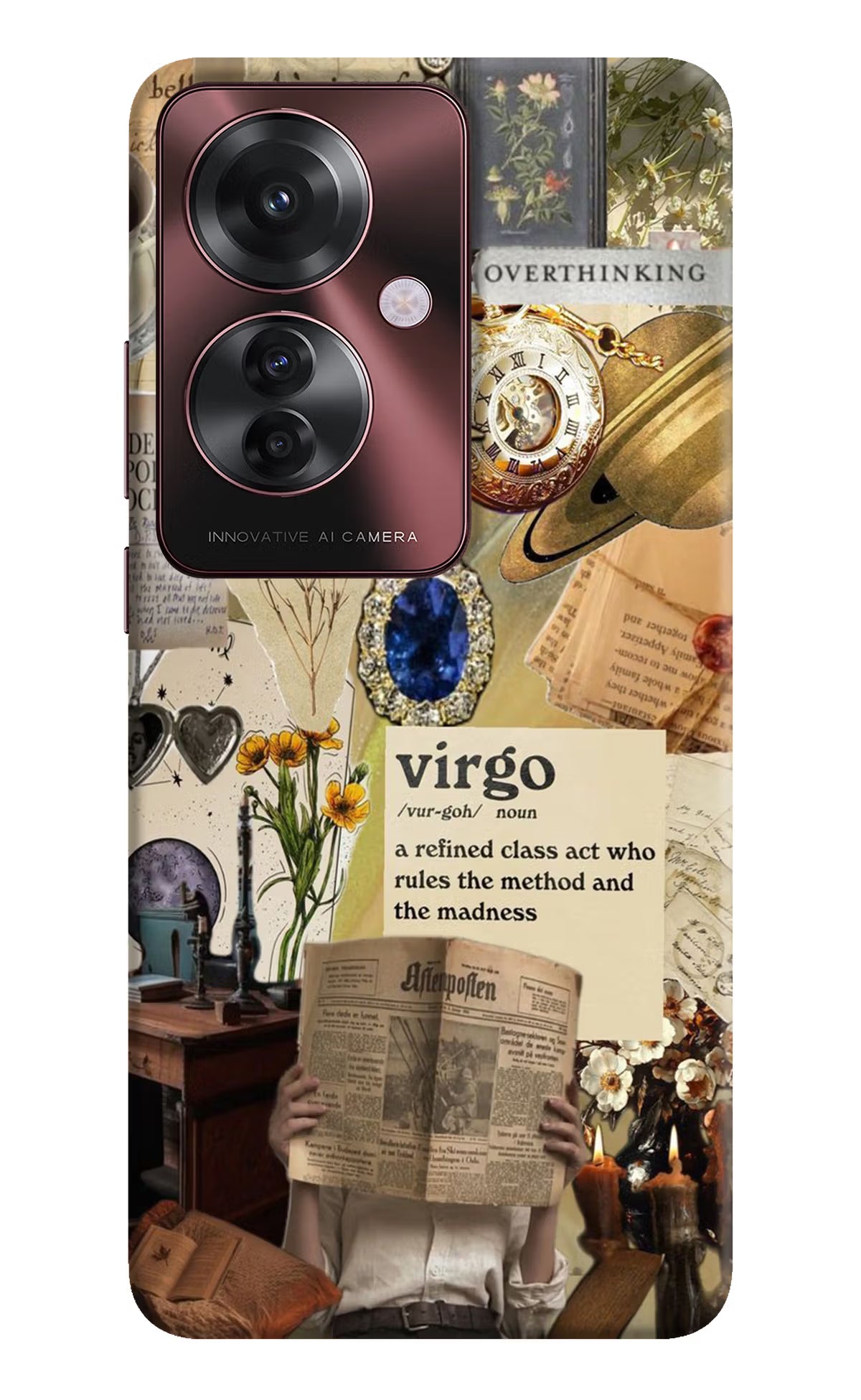 Virgo Zodiac Oppo F25 Pro 5G Hard Case Back Cover by Casekaro
