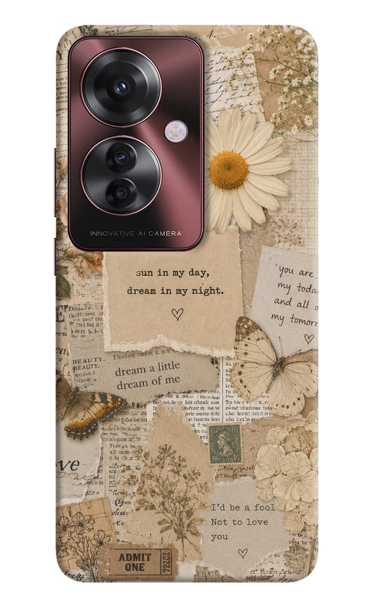 Vintage case Oppo F25 Pro 5G Back Cover