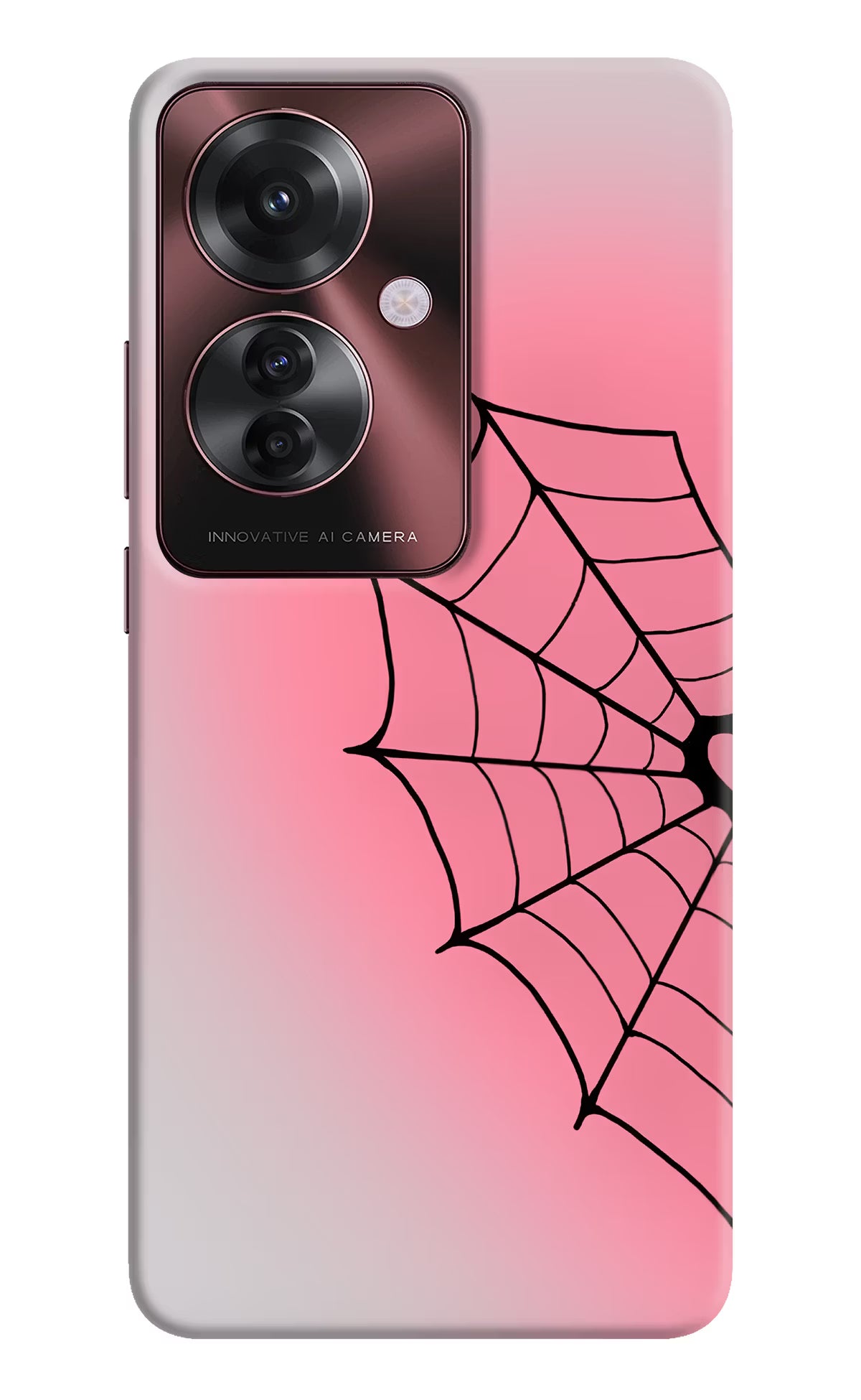 Pink Web Oppo F25 Pro 5G Back Cover