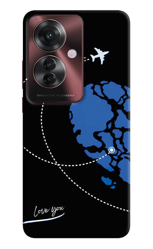 Love Orbit Oppo F25 Pro 5G Hard Case Back Cover by Casekaro