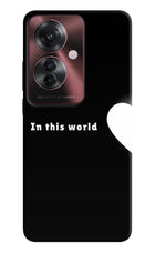 This World Oppo F25 Pro 5G Hard Case Back Cover by Casekaro