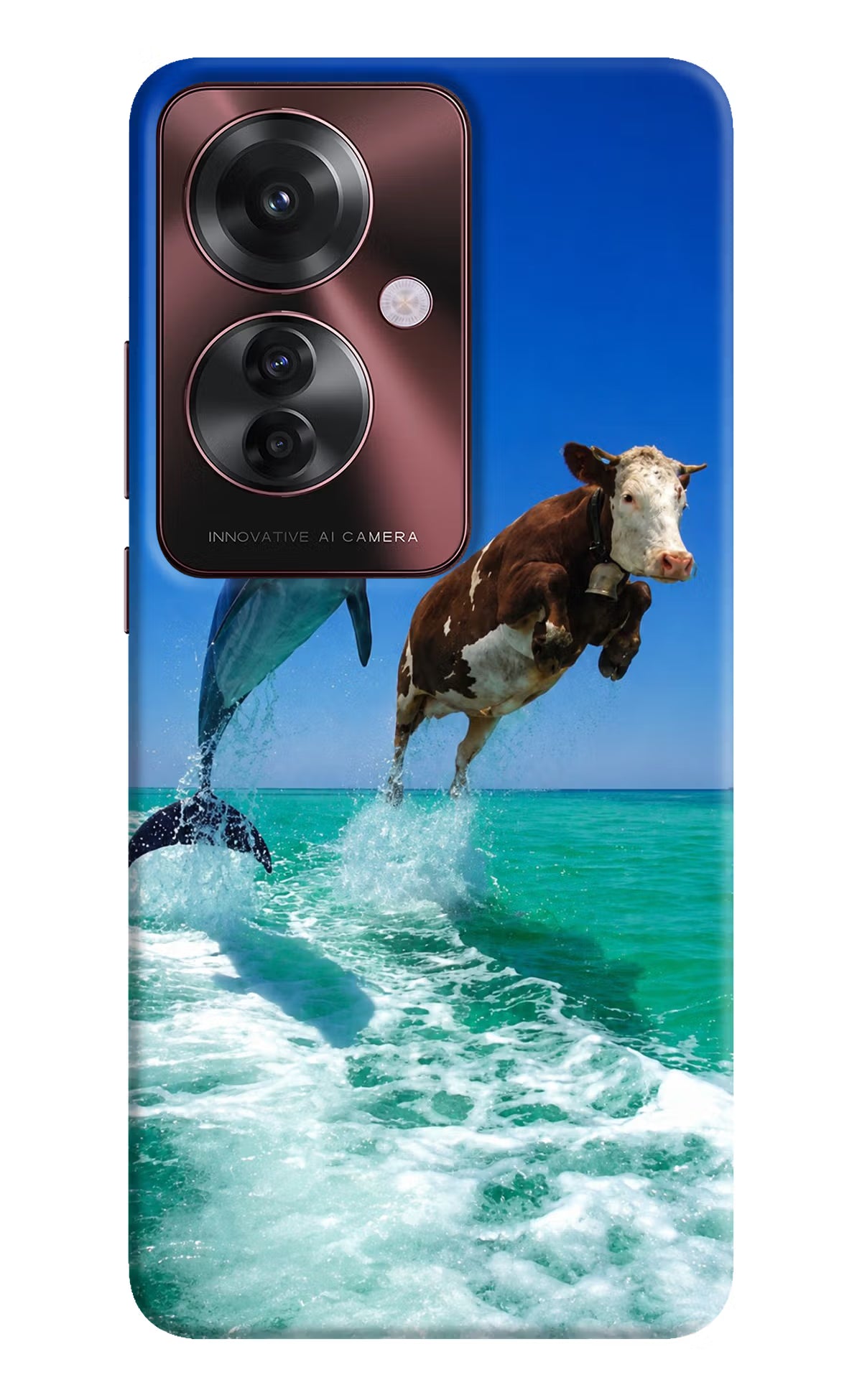 Dolphin vs Cow Oppo F25 Pro 5G Back Cover