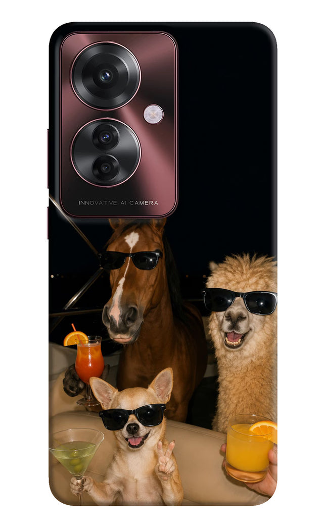 Party Squad Oppo F25 Pro 5G Hard Case Back Cover by Casekaro