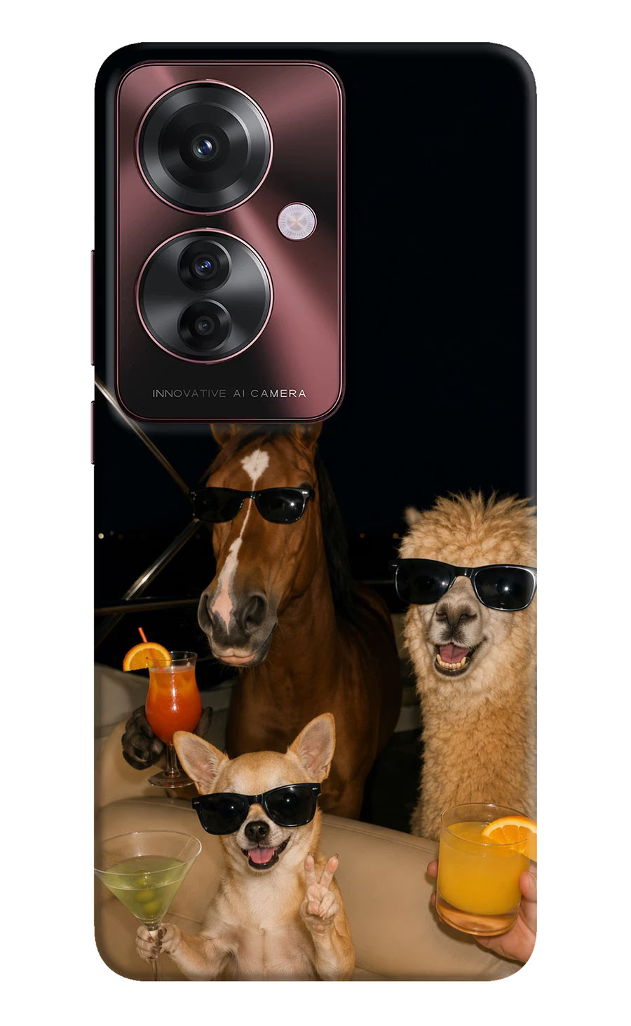 Party Squad Oppo F25 Pro 5G Back Cover, Hard case