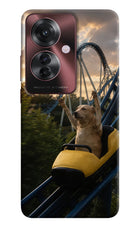 Rollercoaster Dog Oppo F25 Pro 5G Hard Case Back Cover by Casekaro