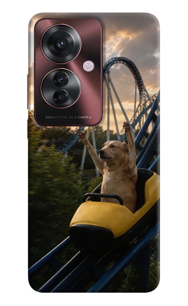 Rollercoaster Dog Oppo F25 Pro 5G Hard Case Back Cover by Casekaro