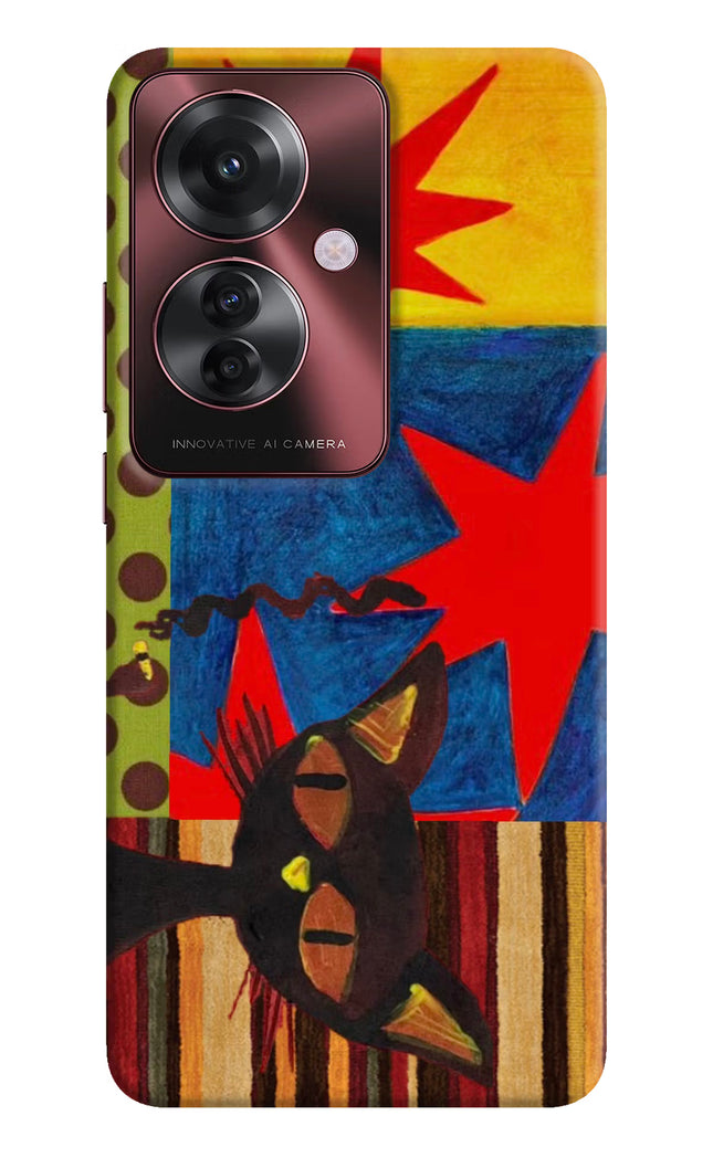 Pop Cat Oppo F25 Pro 5G Hard Case Back Cover by Casekaro