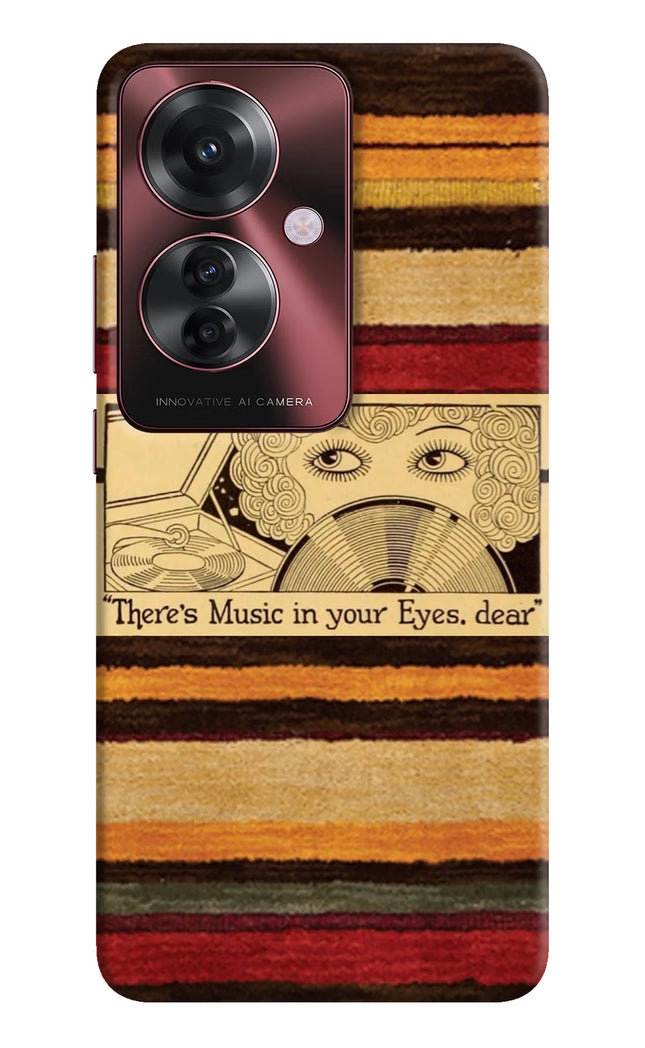 Vinyl Stripes Oppo F25 Pro 5G Hard Case Back Cover by Casekaro