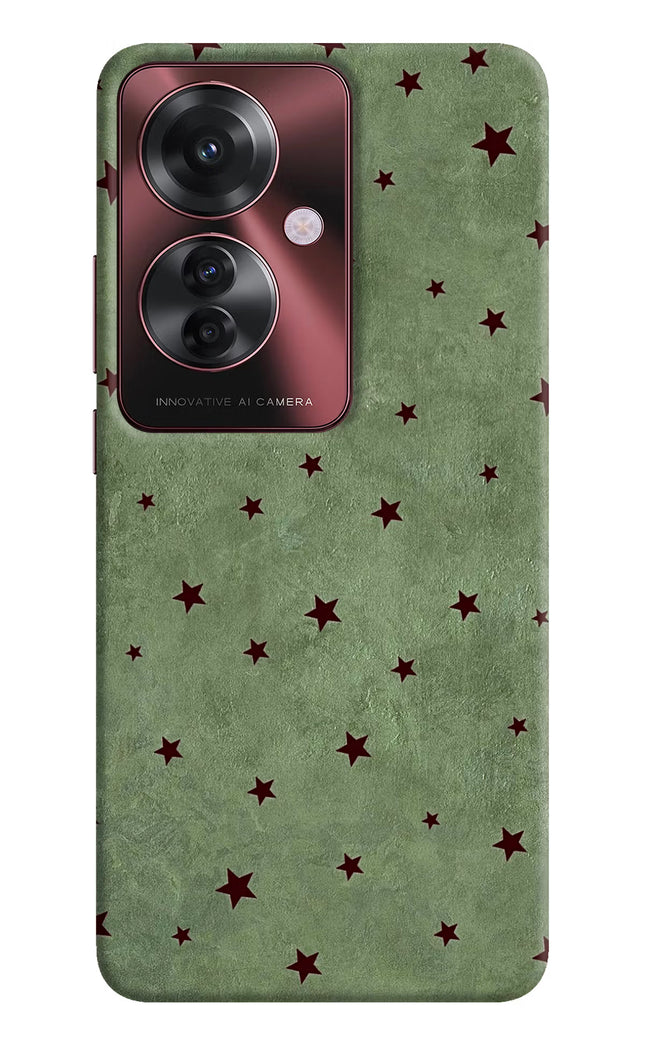 Green Stars Oppo F25 Pro 5G Hard Case Back Cover by Casekaro
