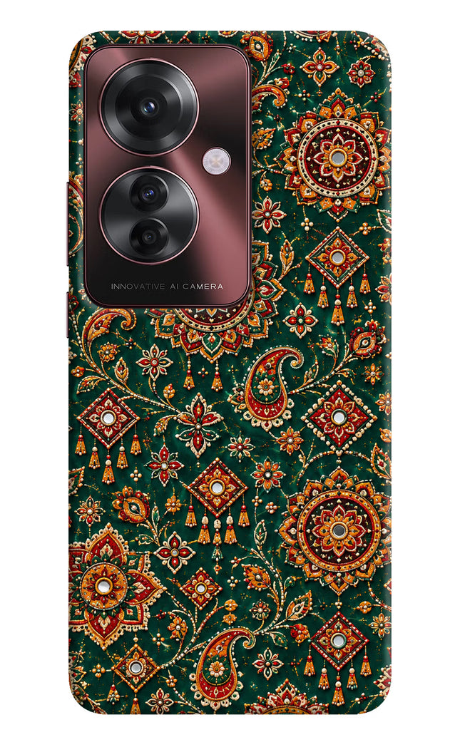 Green Pataka Oppo F25 Pro 5G Hard Case Back Cover by Casekaro