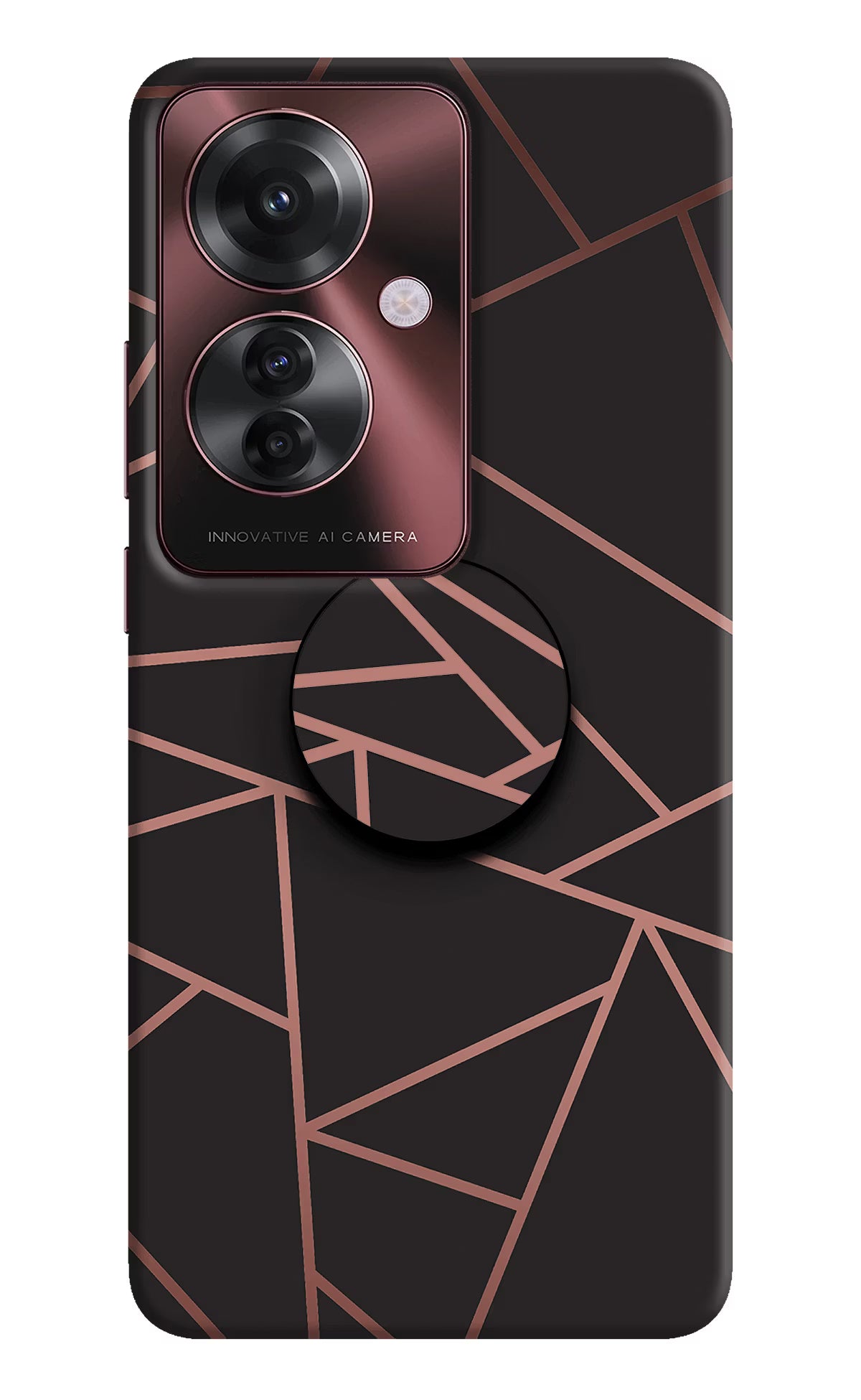 Geometric Pattern Oppo F25 Pro 5G Pop Case by Casekaro