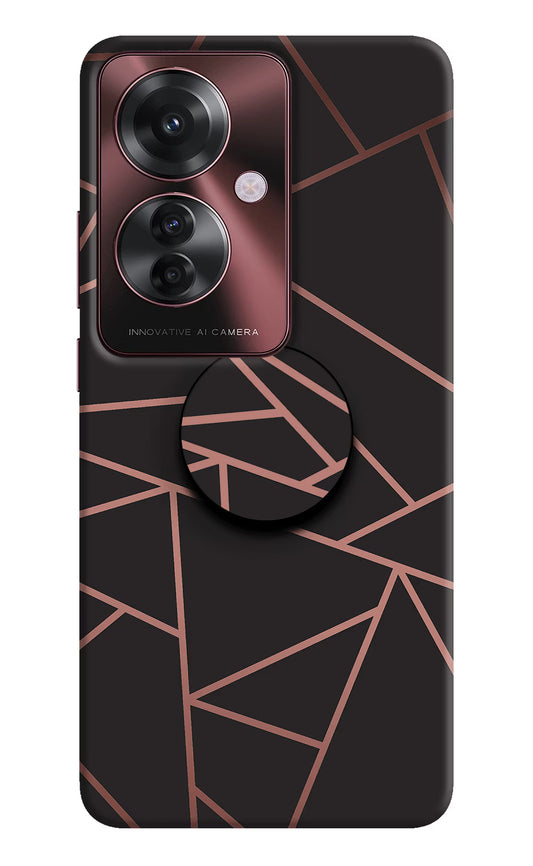 Geometric Pattern Oppo F25 Pro 5G Pop Case by Casekaro