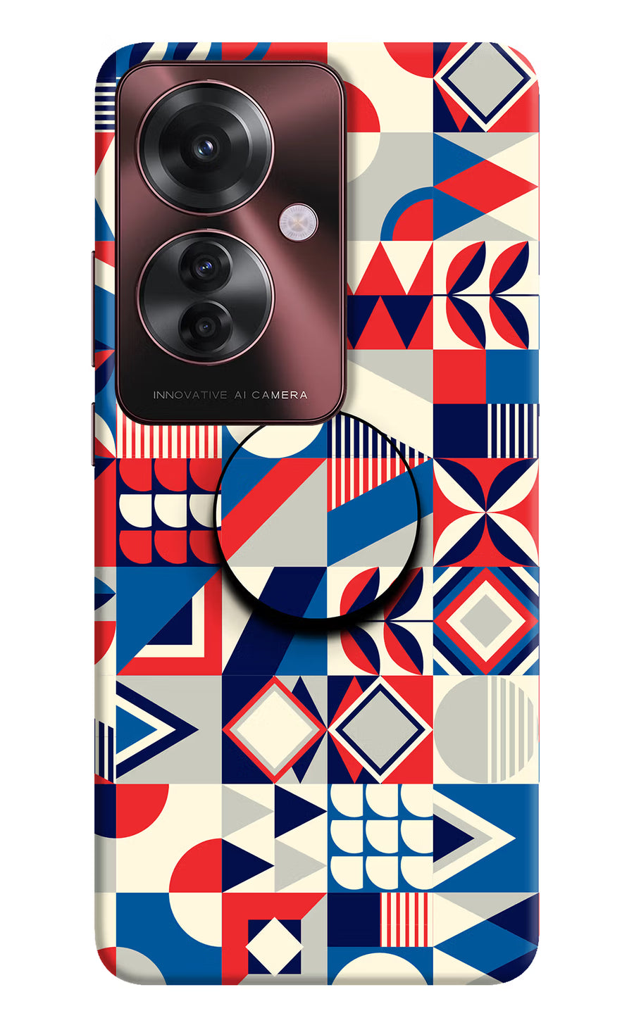 Colorful Pattern Oppo F25 Pro 5G Pop Case, Hard case