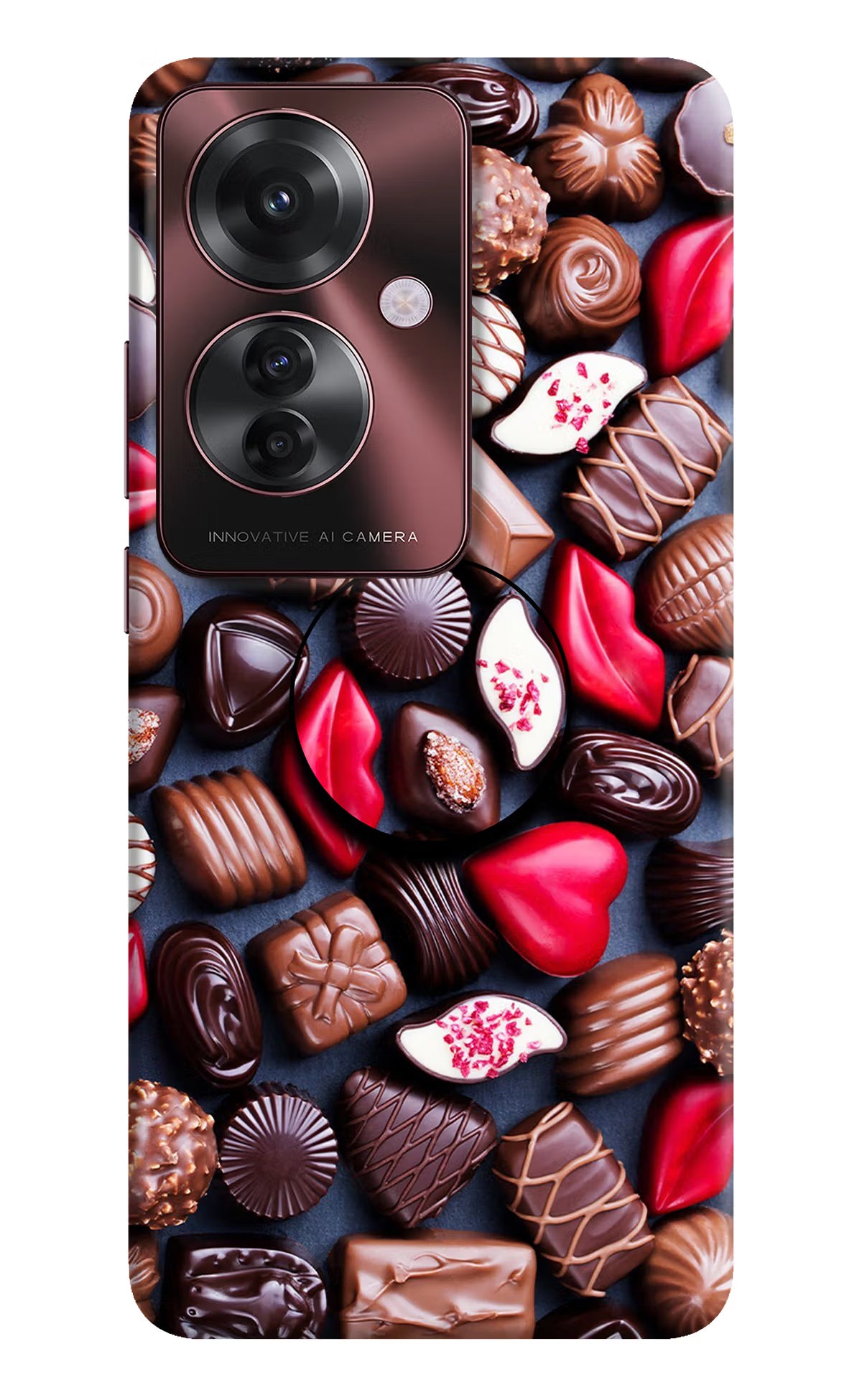 Chocolates Oppo F25 Pro 5G Pop Case by Casekaro