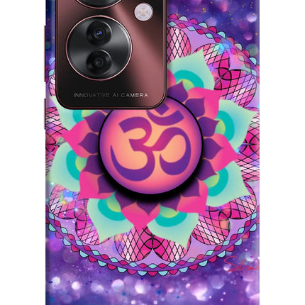 Om Purple Oppo F25 Pro 5G Pop Case by Casekaro