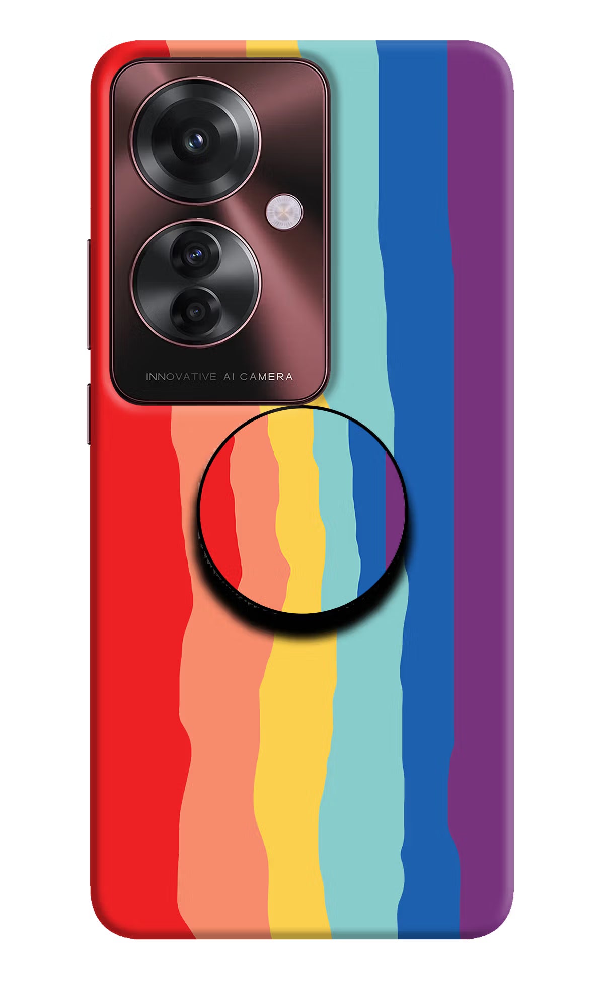 Rainbow Oppo F25 Pro 5G Pop Case by Casekaro