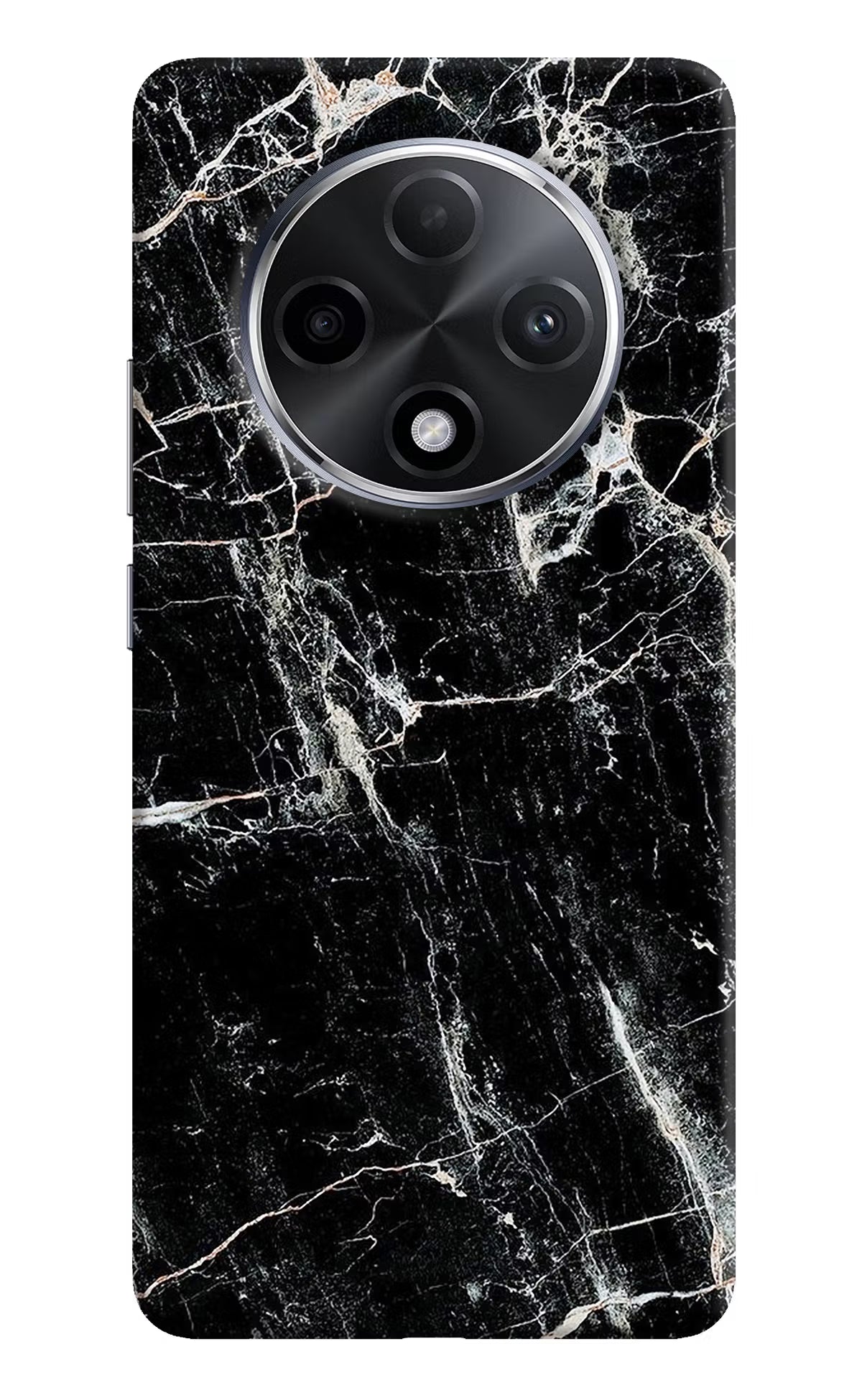 Black Marble Texture Oppo F27 Pro Plus Hard Case Back Cover by Casekaro