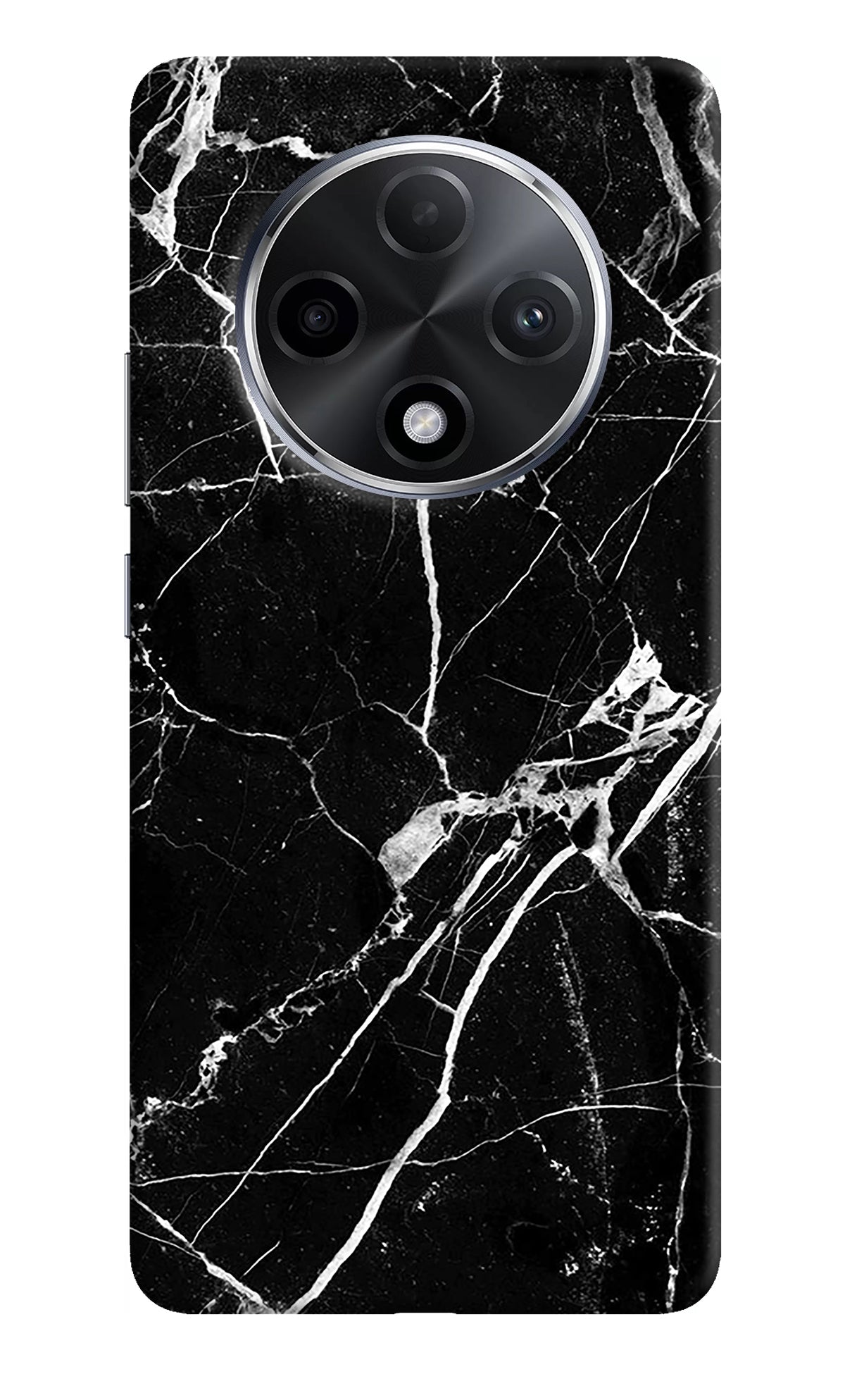 Black Marble Pattern Oppo F27 Pro Plus Back Cover