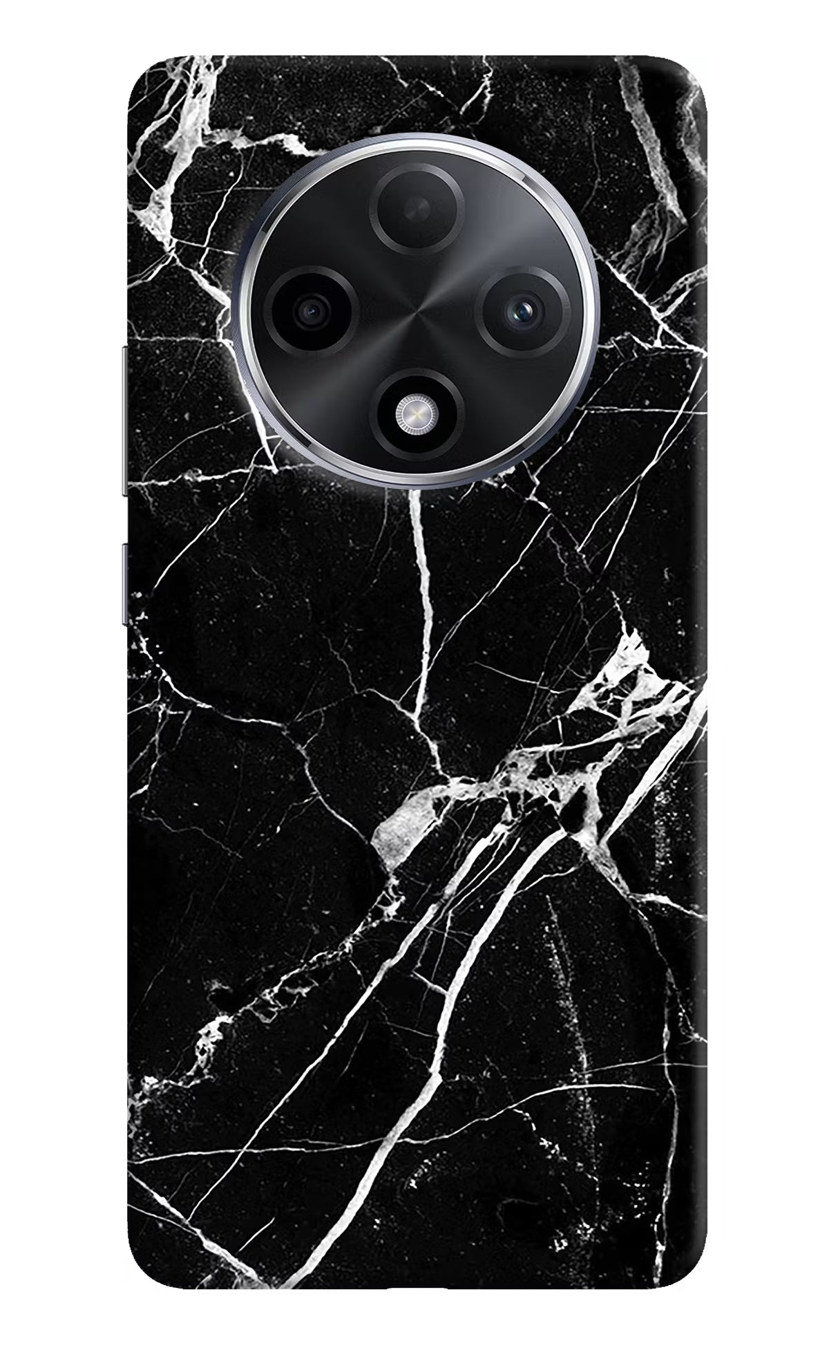 Black Marble Pattern Oppo F27 Pro Plus Hard Case Back Cover by Casekaro