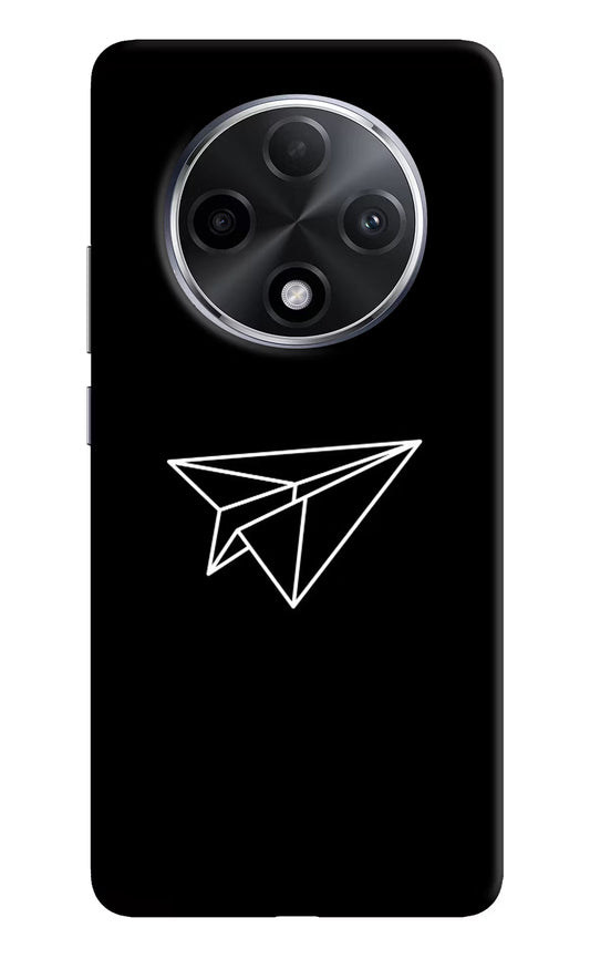 Paper Plane White Oppo F27 Pro Plus Hard Case Back Cover by Casekaro