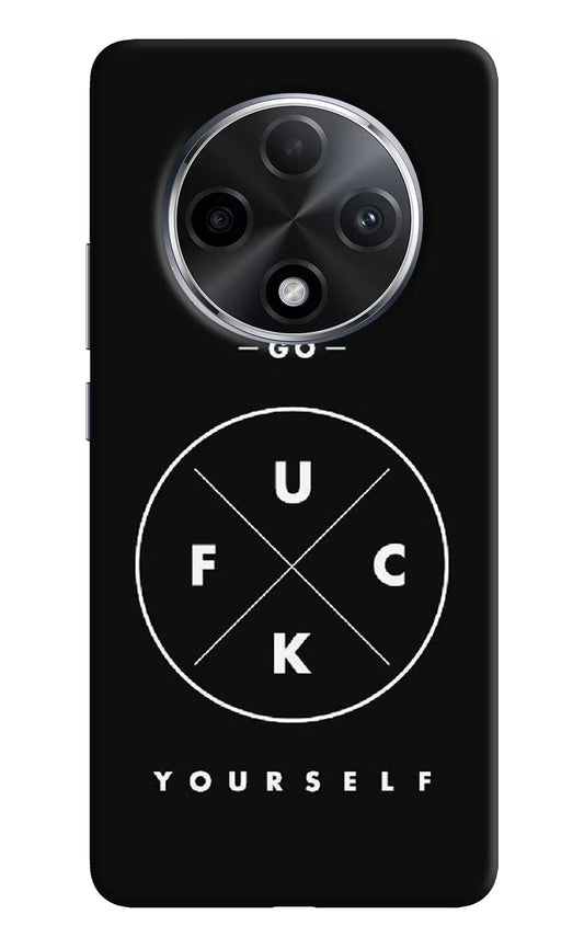 Go Fuck Yourself Oppo F27 Pro Plus Hard Case Back Cover by Casekaro