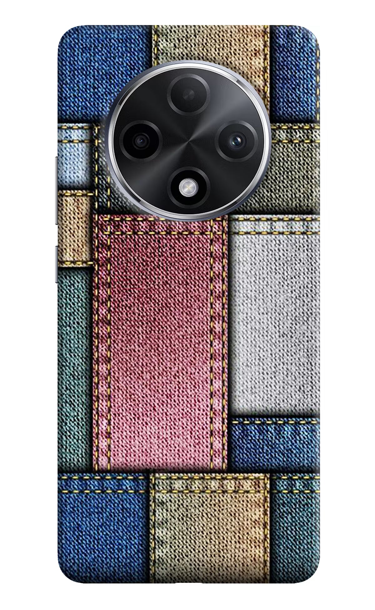 Multicolor Jeans Oppo F27 Pro Plus Hard Case Back Cover by Casekaro