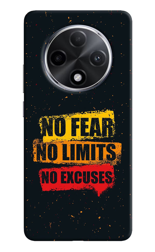 No Fear No Limits No Excuse Oppo F27 Pro Plus Hard Case Back Cover by Casekaro