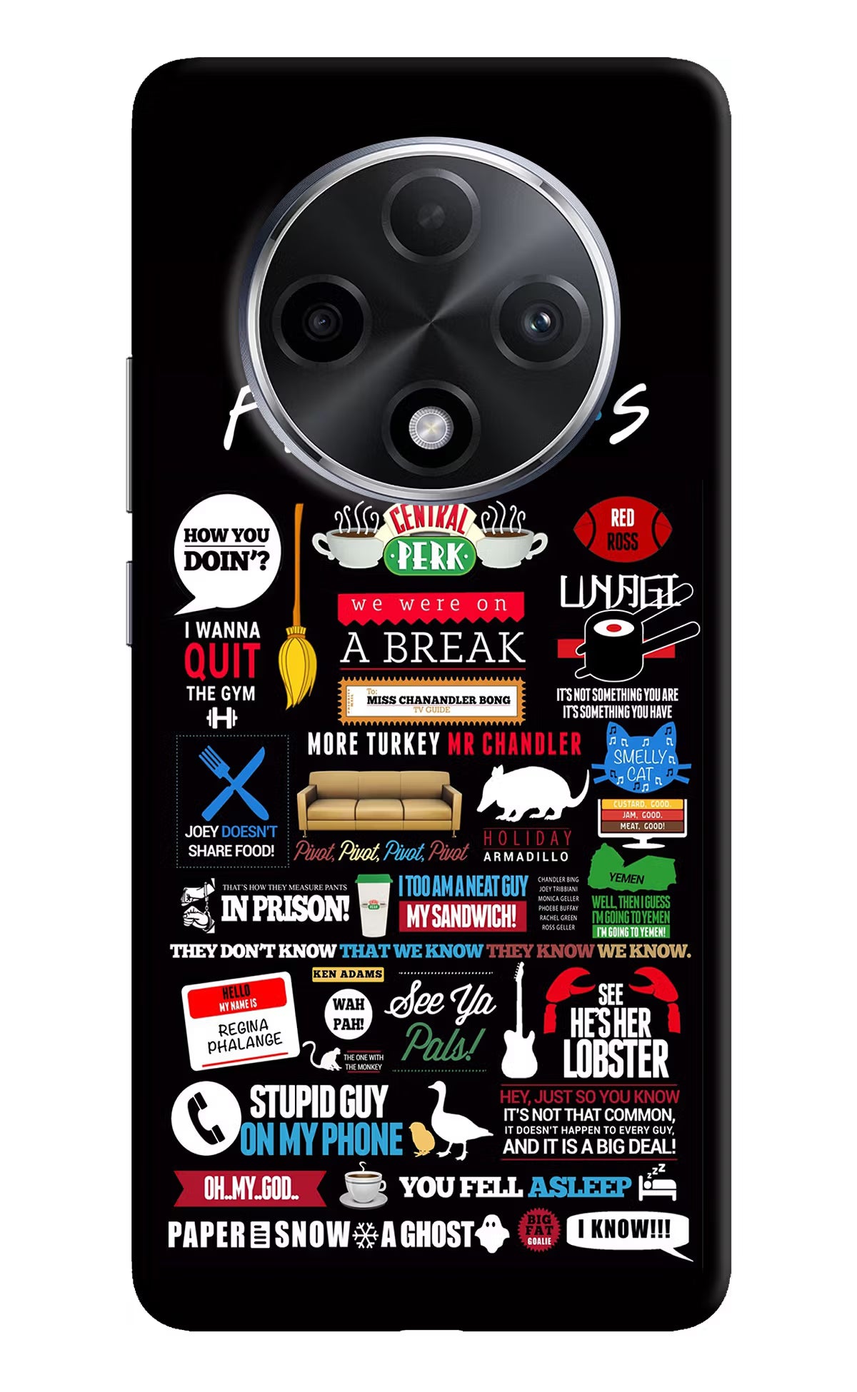 FRIENDS Oppo F27 Pro Plus Hard Case Back Cover by Casekaro